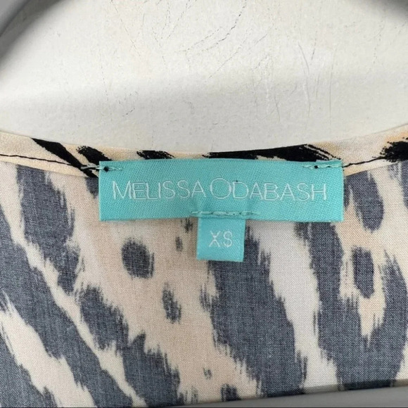 Melissa Odabash Brianna Wrap Dress Cover Up Leopard Maxi Animal Print Ruffle XS - Picture 7 of 10